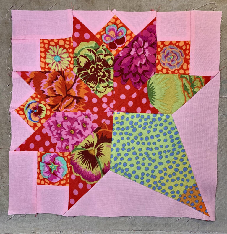 Bride's Bouquet - der erste Block ist fertig!
