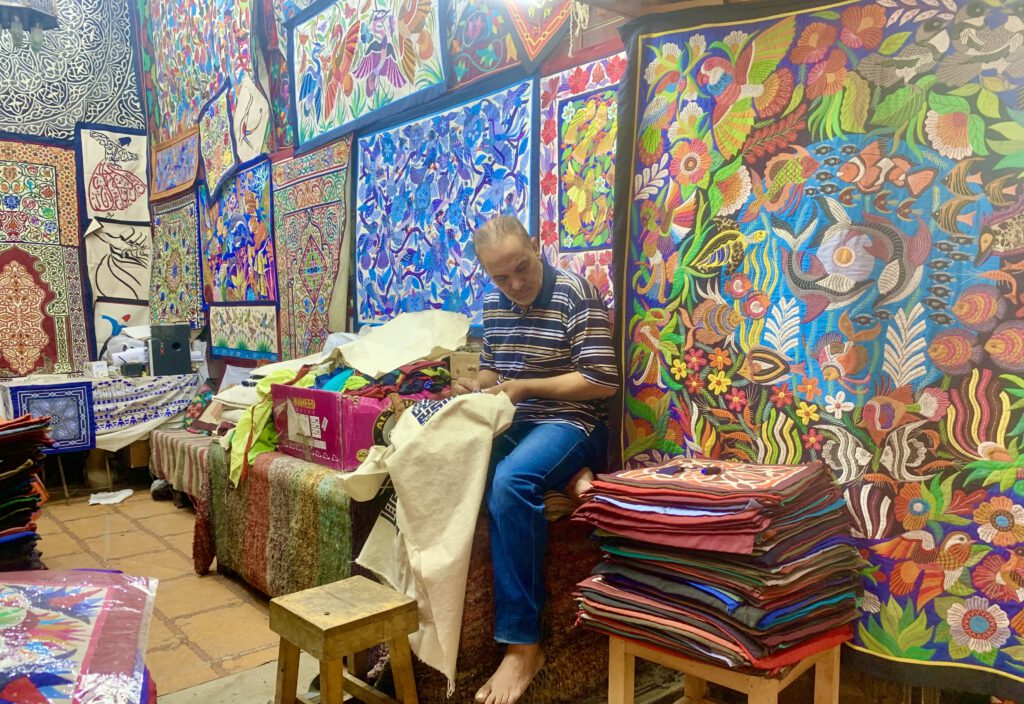 Zeltmacher-Straße Kairo: Der Laden ist gleichzeitig Werkstatt