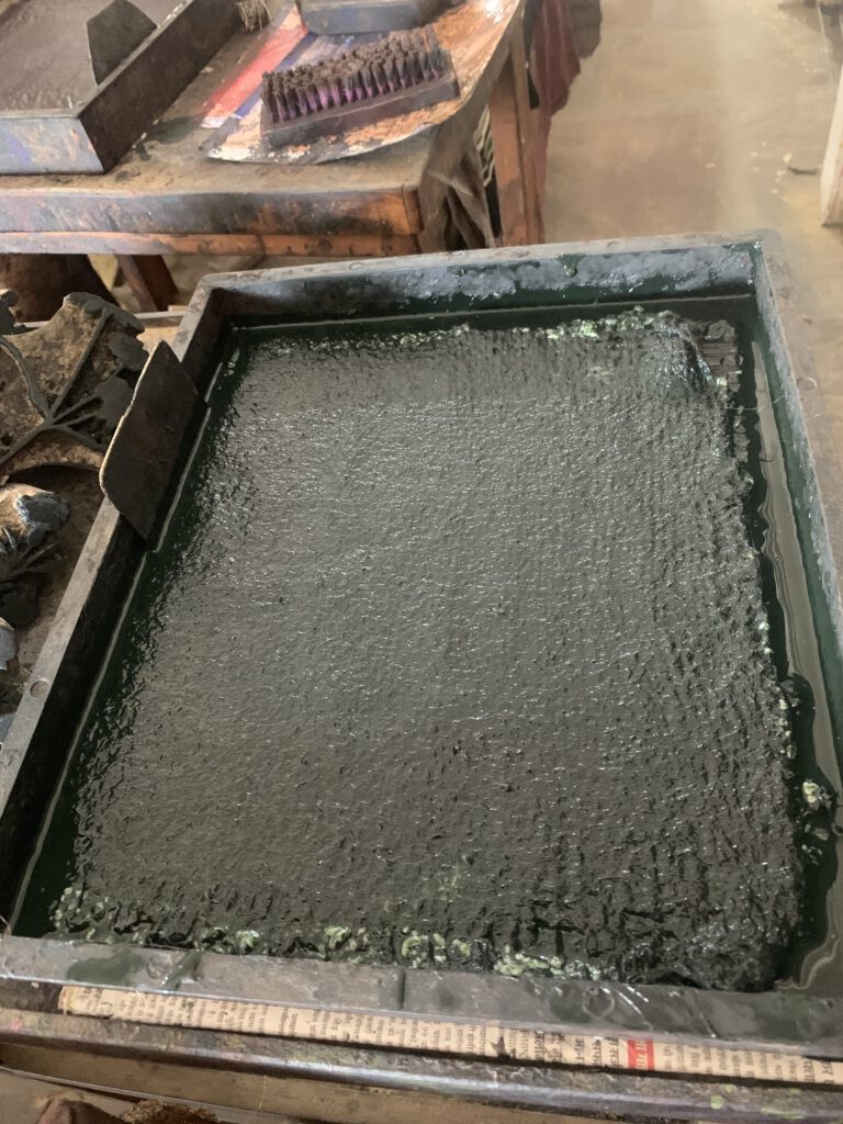 Mud resist hand block print - mud
