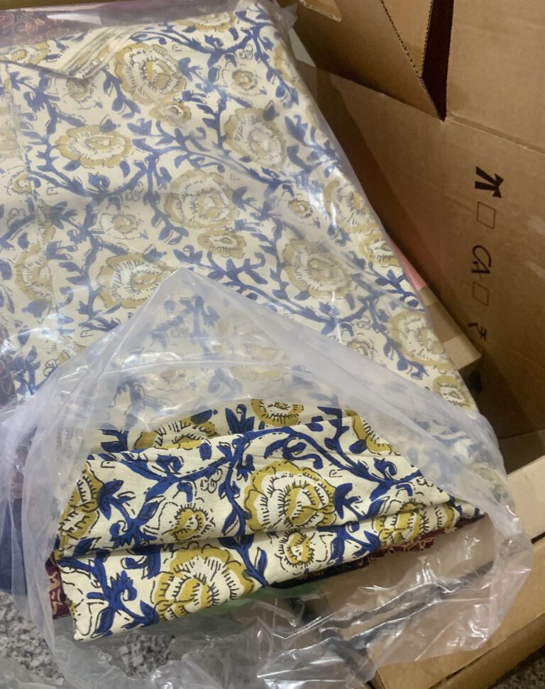 unboxing hand block prints