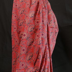 Ira rot, klassisches Block Print Style Muster aus Indien