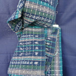 Ixchel ist ein handgewebter Baumwollstoff aus Guatemala. Dichtes aber weiches Gewebe, schöne, harmonische Blau-Grün-Töne.