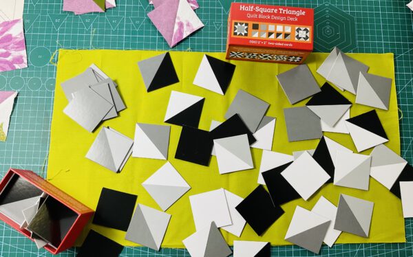 Design-Hilfe Halbquadrat-Dreiecke.