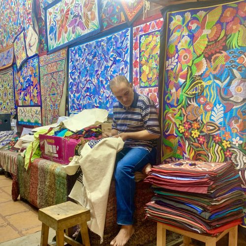 Zeltmacher-Straße Kairo: Der Laden ist gleichzeitig Werkstatt